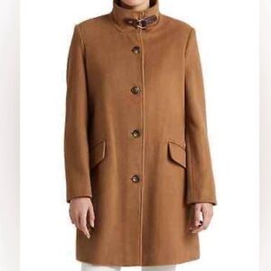 Ralph Lauren wool coat neck buckle women’s